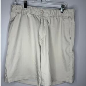Columbia Mens Khaki Freezer Coil Light Weight Butter Soft Chino Shorts sz 36